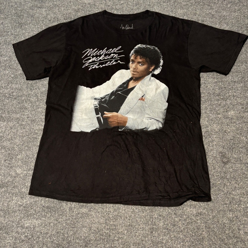 Graphic Tee Bundle Lot of 4 2Pac Michael Jackson Selena Beetlejuice Mens Large - Picture 5 of 16